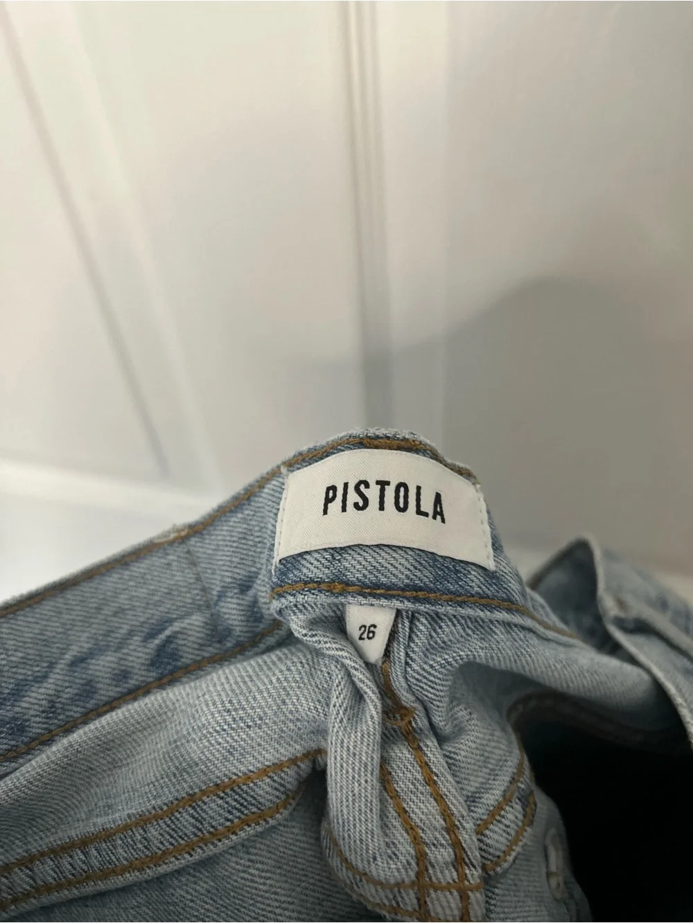 Pistola Bobbie Wide Leg Crossover Jeans - Picture 5 of 16